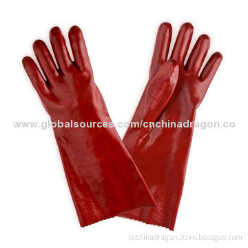 Coated Gloves with 30cm Length, Various Colors Available